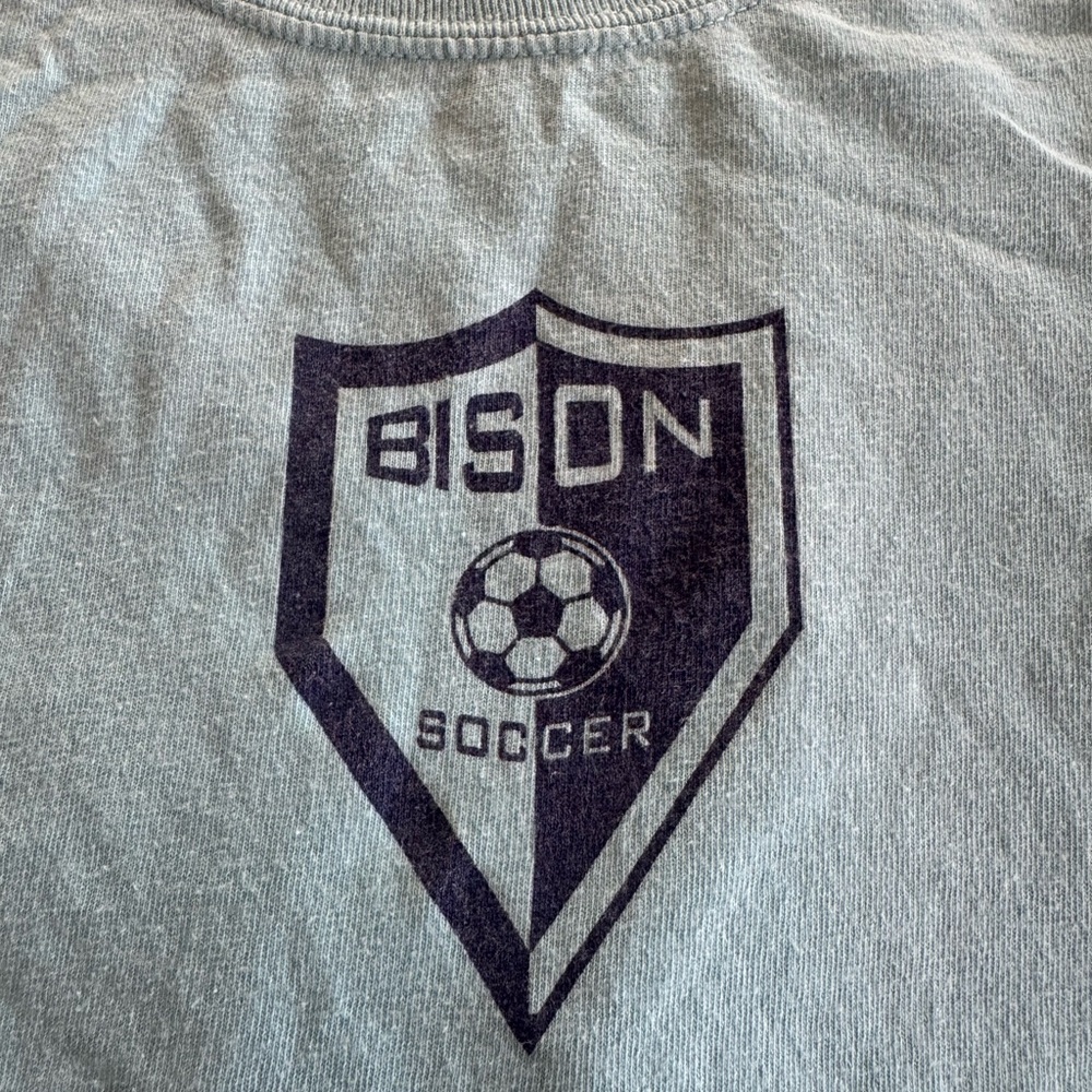 Gray Bison Soccer T-Shirt